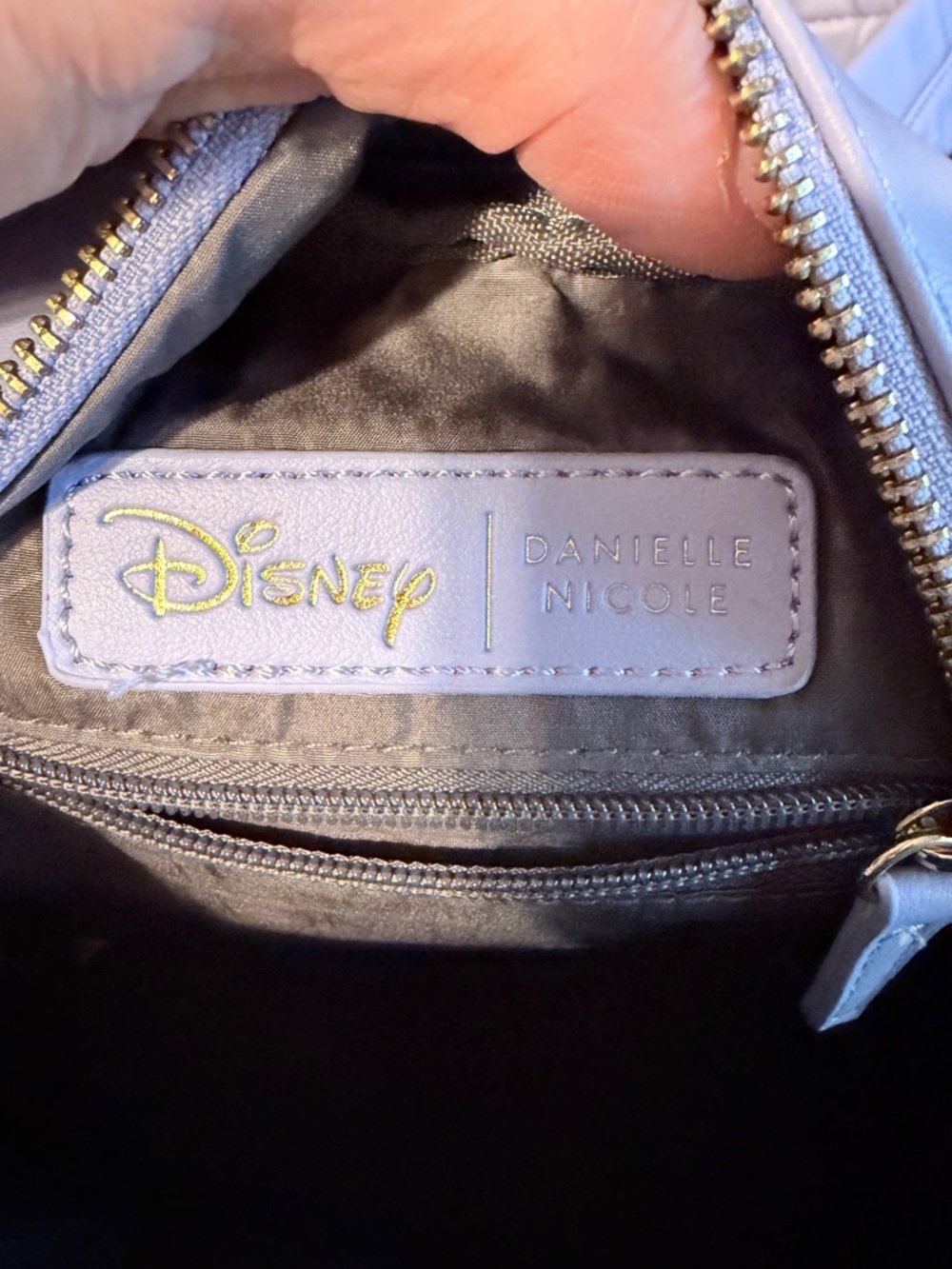 Danielle Nicole Lavender Rapunzel Fairy Tale Mini Backpack with Floral Appliqués - Picture 5 of 10
